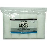 Paint Roller Cover, 1/2 in Thick Nap, 4 in L, Woven Fabric Cover, White