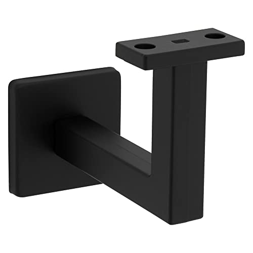 National Hardware Reed Black Steel Handrail Bracket 3-5/16 in. L 150 Lb