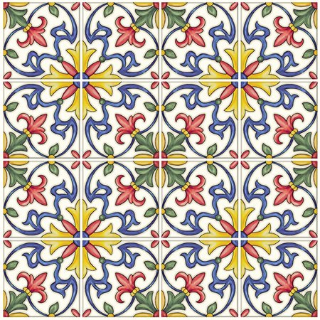 InHome Tuscan Tile Peel & Stick Wallpaper Backsplash Tiles: Self-Adhesive Mosaic Design, Vinyl, Peelable, Washable