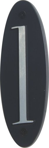 [OHN1BL] Atlas Homewares OHN1 Metropolitan Address Number 1 Black