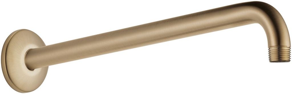 Brizo RP71648 Essential 16" Wall Mounted Shower Arm and Flange Luxe Gold Bath and Shower Accessories Shower Components Shower Arms