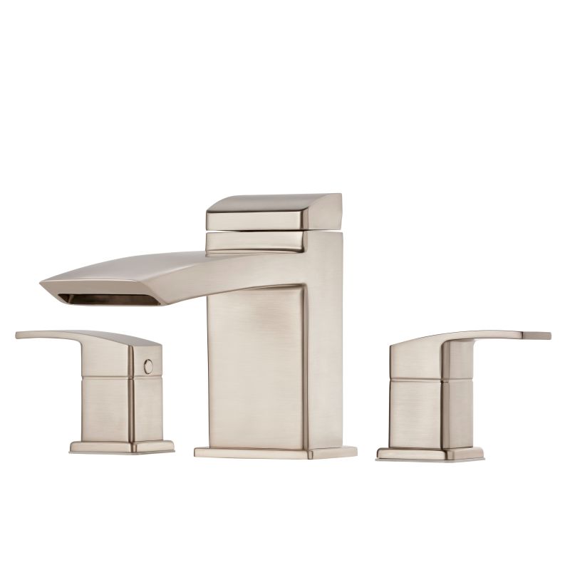 Pfister RT6-5D1 Kenzo Deck Mounted Roman Tub Filler Trim Brushed Nickel Faucet Roman Tub Double Handle