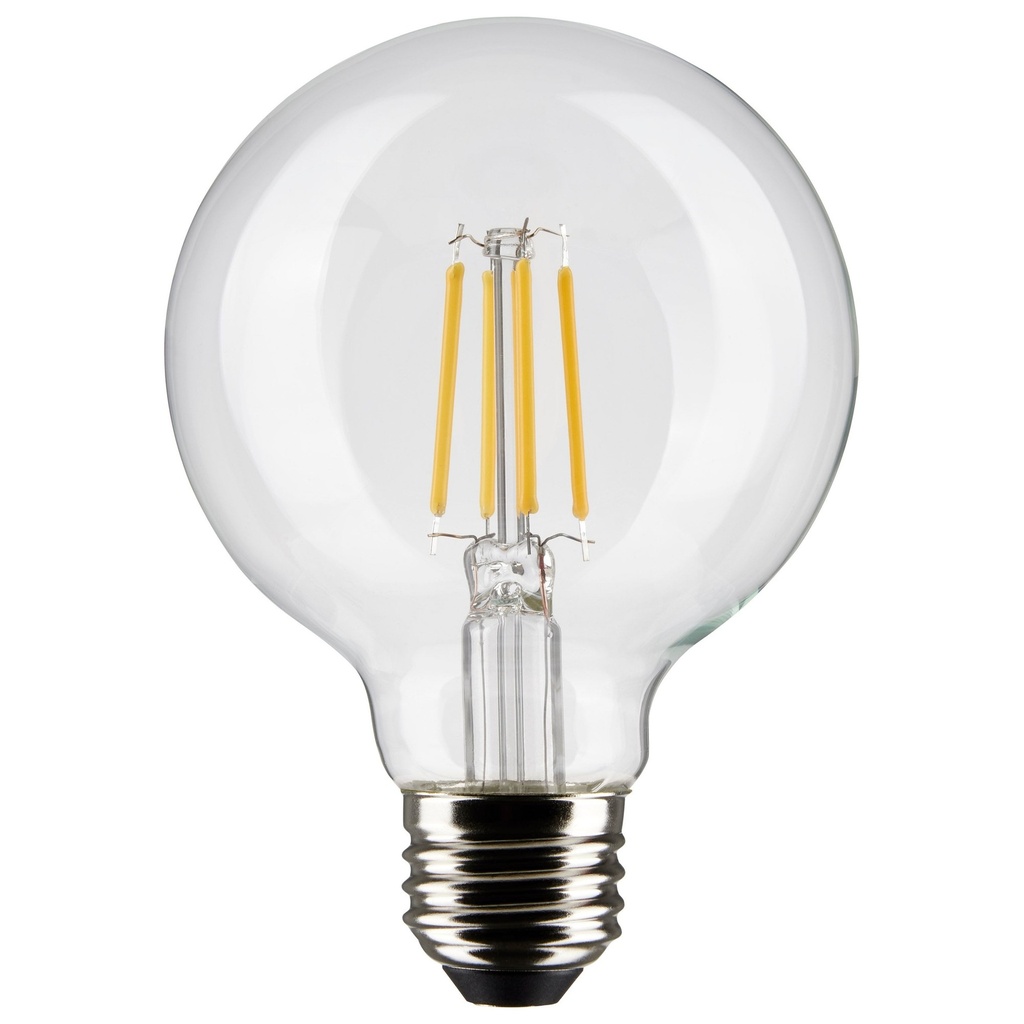 Satco 4.5w G25 Globe Filament LED 3000K Medium Base Dimmable - 40w Equiv
