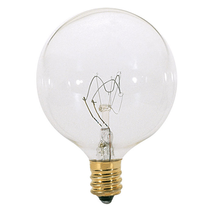 Satco 15W E12 G16.5 Incandescent Bulb - 2 Pack