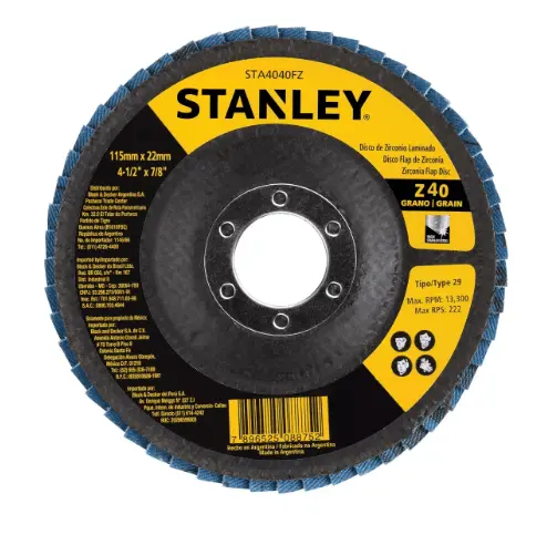 [STA4040FZ] STANLEY DISCO FLAP 4-1/2X7/8 40G