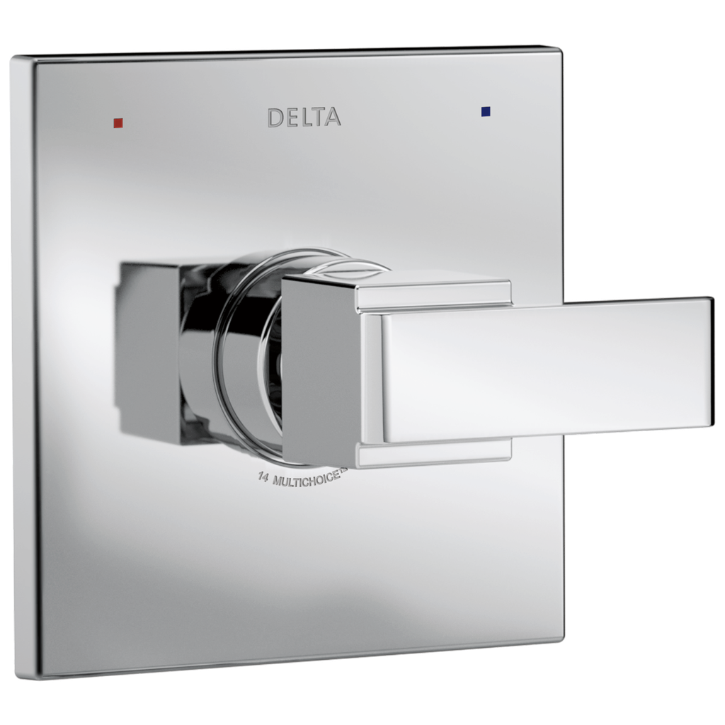 Delta T14067 Ara Monitor 14 Series Single Function Pressure Balanced Trim Only - Less Rough-in Valve Chrome Showers Valve Trim Only Pressure Balanced