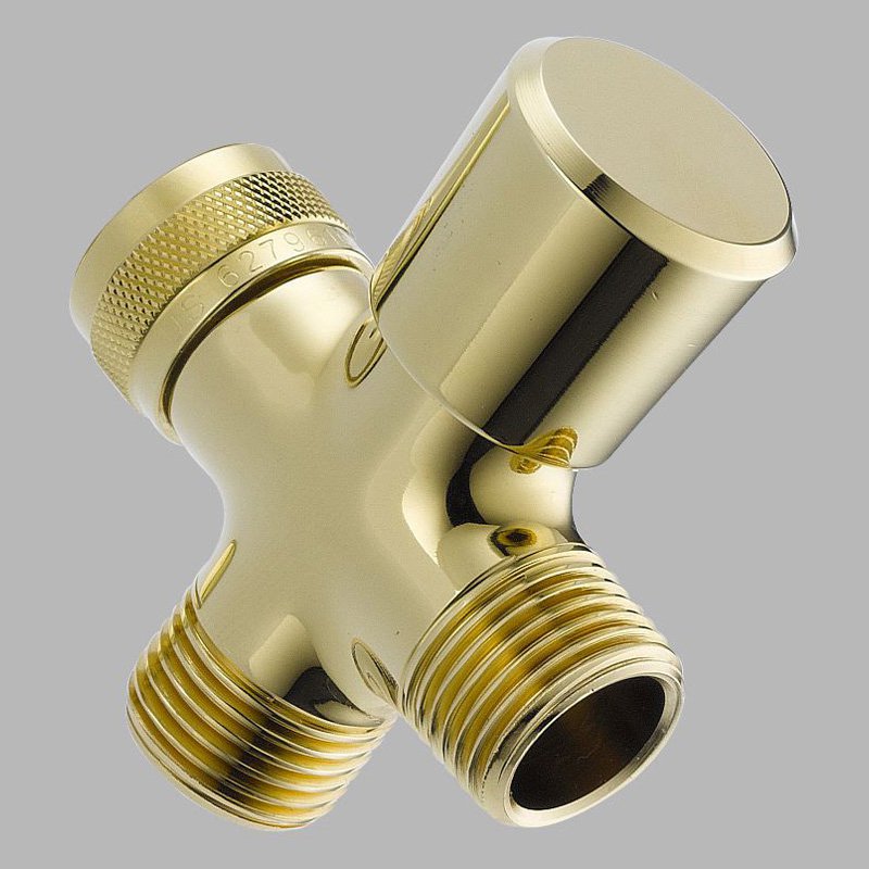 SHOWER ARM 3 WAY DIVERTER GLD