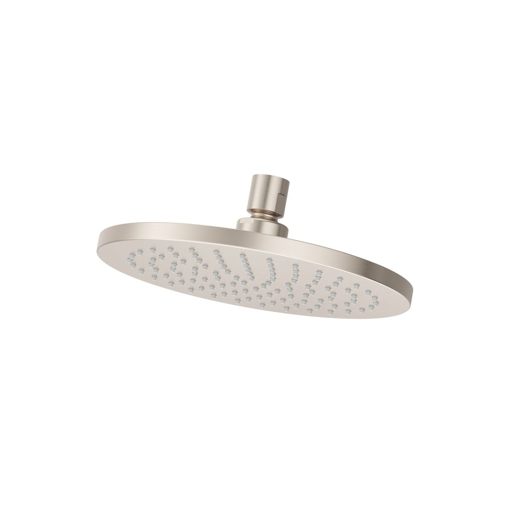 Pfister USH-01SHW Modern Round 1.75 GPM Single Function Rain Shower Head Brushed Nickel Showers Shower Heads Single Function