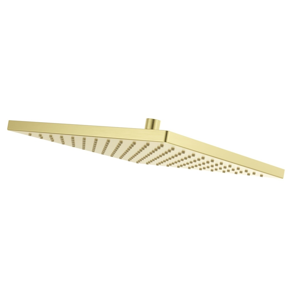 Pfister USH-06SHW Modern Square 1.75 GPM Single Function Rain Shower Head Brushed Gold Showers Shower Heads Single Function