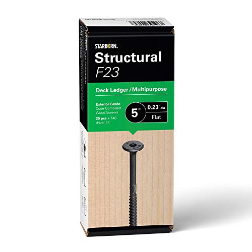 [XF23CL0500] Starborn Structural F23 Multi-Purpose Flat Head Wood Screw (20  5 )