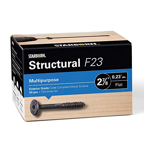 Starborn Structural F23 Multi-Purpose Flat Head Wood Screw