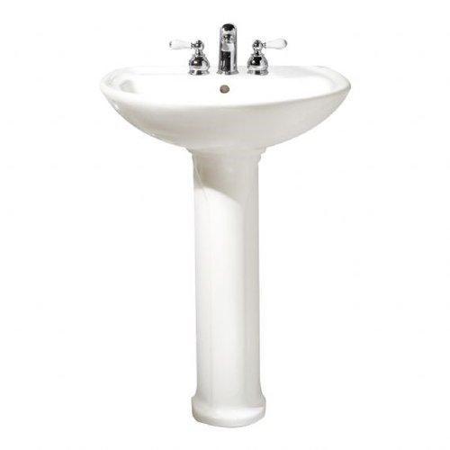 American Standard Cadet Vitreous China Pedestal Sink 20 in. W X 24.5 in. D White