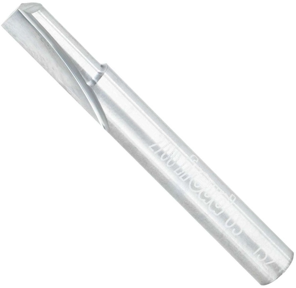 Freud 1/4 in. (Dia.) Single Flute Straight Bit with 1/4 in. Shank - 03-132