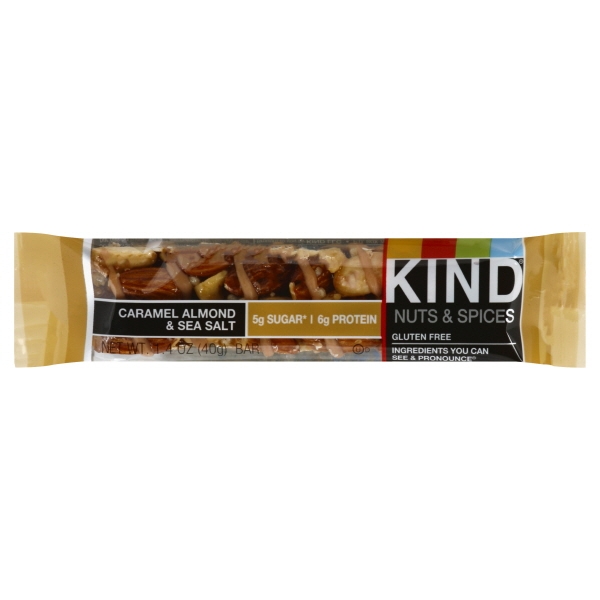 KIND Caramel, Almond, Sea Salt Candy Bar 1.4 Oz.