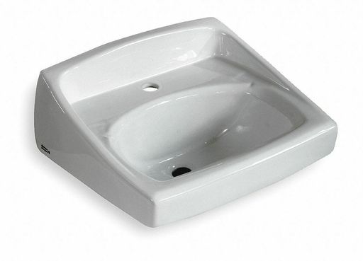 American Standard Vitreous China Wall Bathroom Sink Without Faucet, 15" X 10
