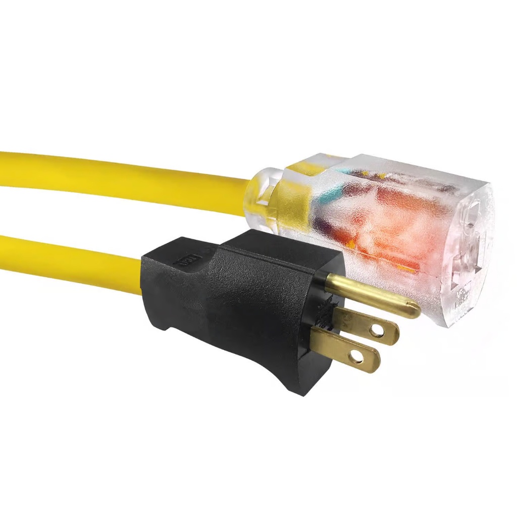 Ace Indoor or Outdoor 50 Ft. L Yellow Extension Cord 12/3 SJTW