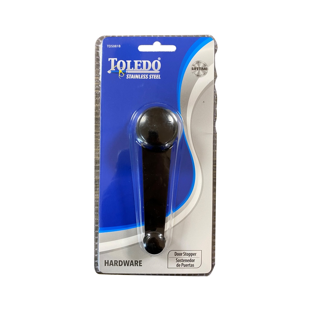 TOLEDO DOOR STOP FINISH BLACK ST