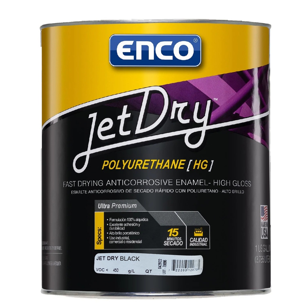[420011736] ENCO JET DRY ENAM. BLACK QT