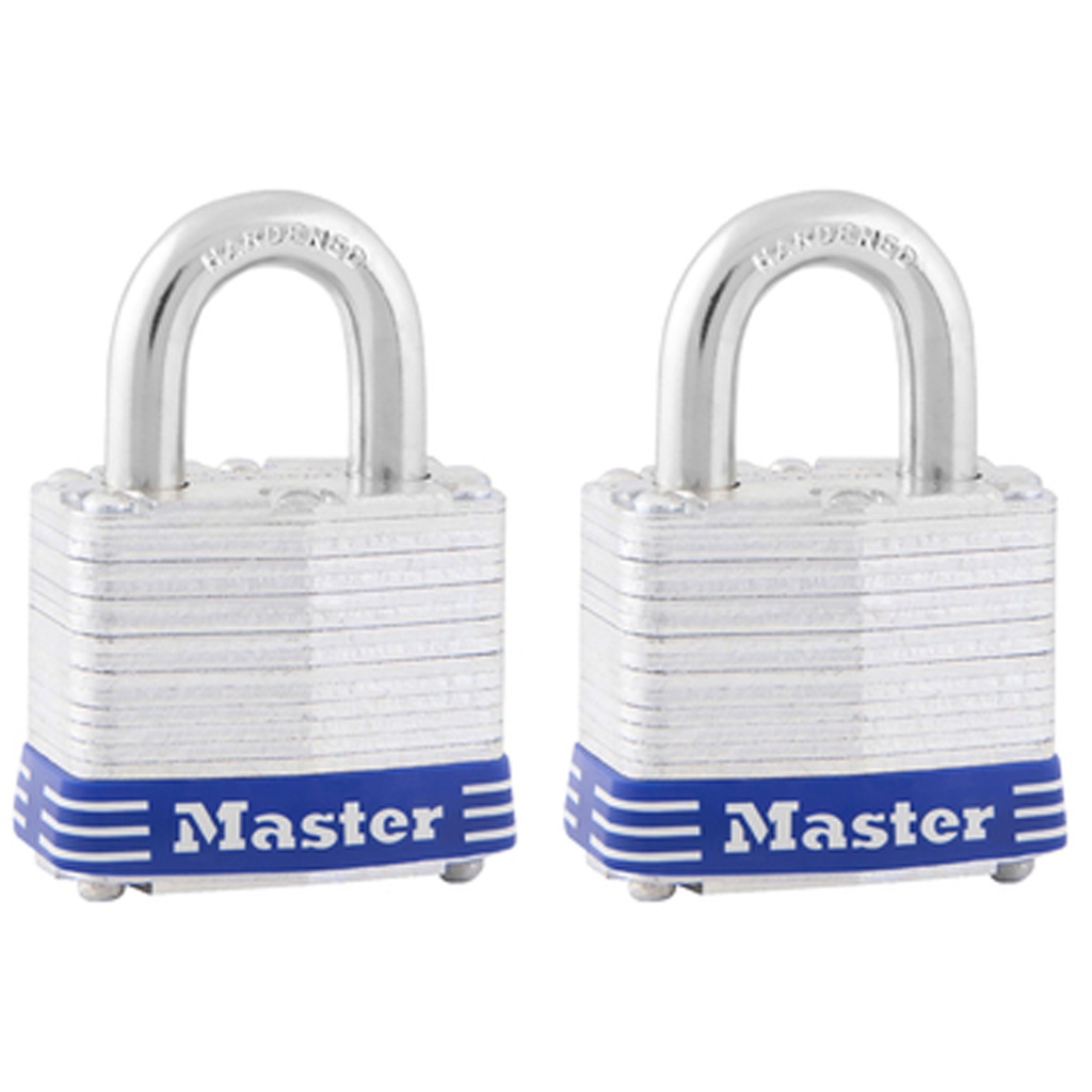Master Lock 1-5/16 in. H X 1-9/16 in. W Laminated Steel Double Locking Exterior Padlock