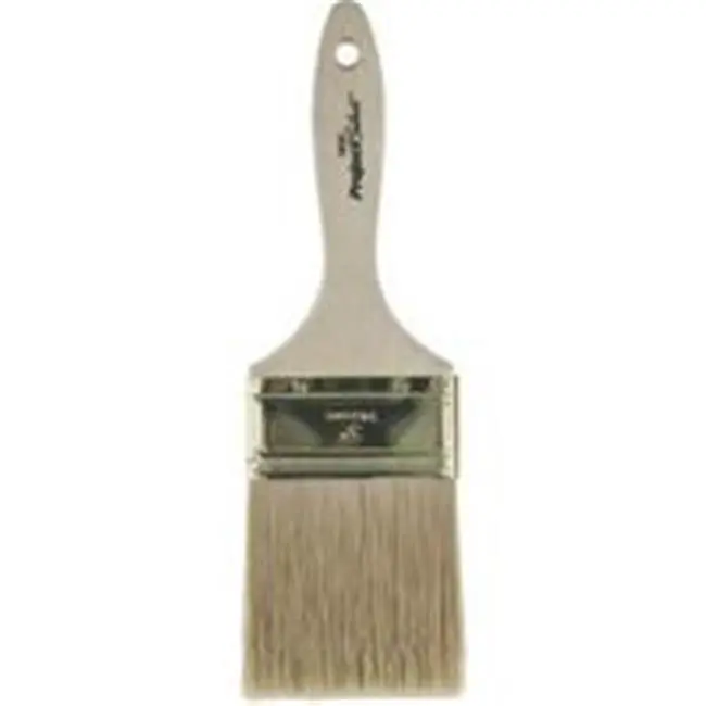 Paint Brush, 3-1/4 in W, Varnish, Wall Brush, 3 in L Bristle, Polyester Bristle