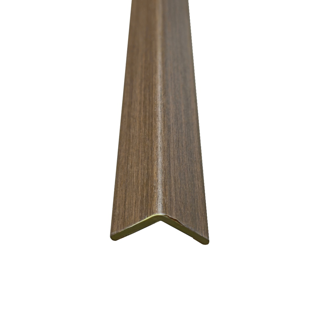 MOLD.PVC "L" #NOGAL 1"X1"X 112"