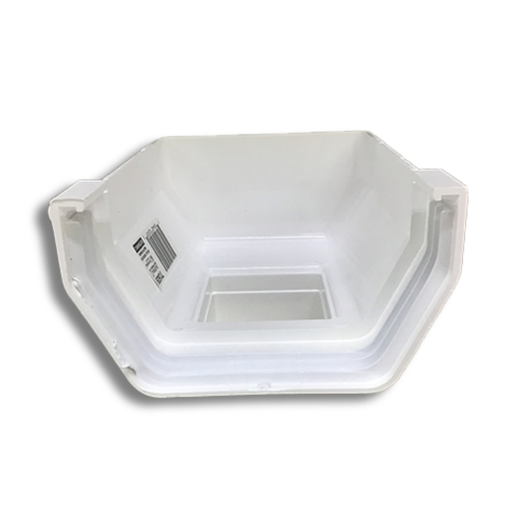 Amerimax 5 in. W X 9 in. L White Vinyl K Gutter Outlet