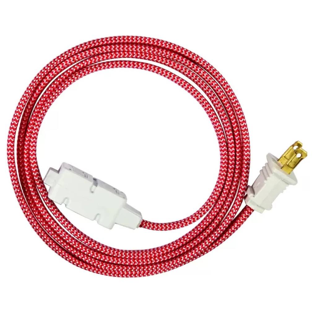 CORD EXTN16/2 3OUT RD/WH