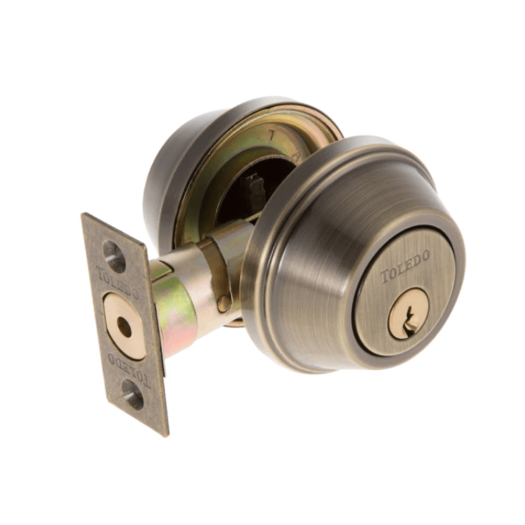 [380009074] Toledo V1500MAUS5 Malaga Single Cylinder Comboset, Antique Brass