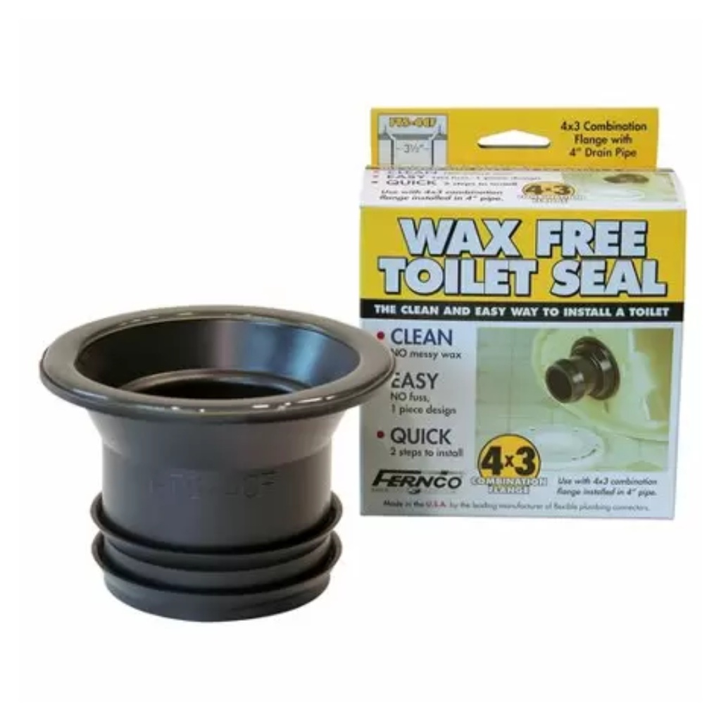 Fernco Inc FTS-4CF 3-in X 4-in Wax Free Toilet Seal