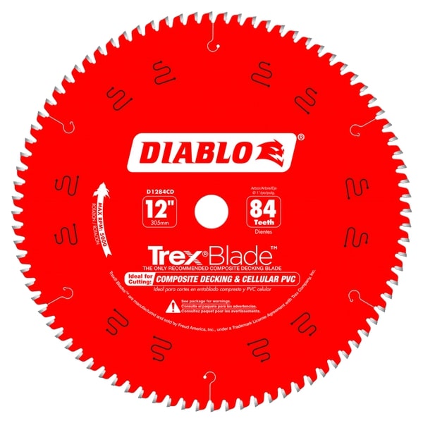Diablo TrexBlade 12 in. D X 1 in. TiCo Hi-Density Carbide Circular Saw Blade 84 Teeth 1 Pk