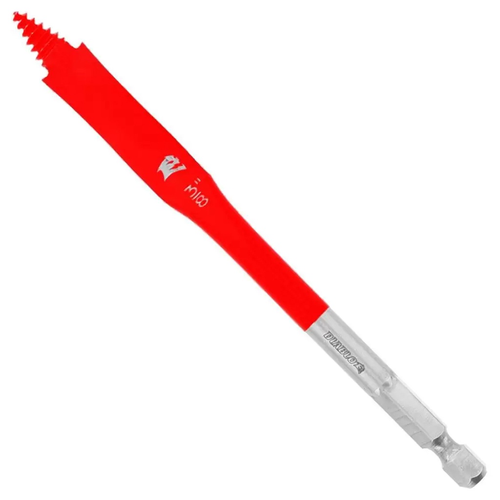 Diablo 3/8 in. X 4 in. L High Speed Steel Clean Wood Spade Bit Hex Shank 1 Pk