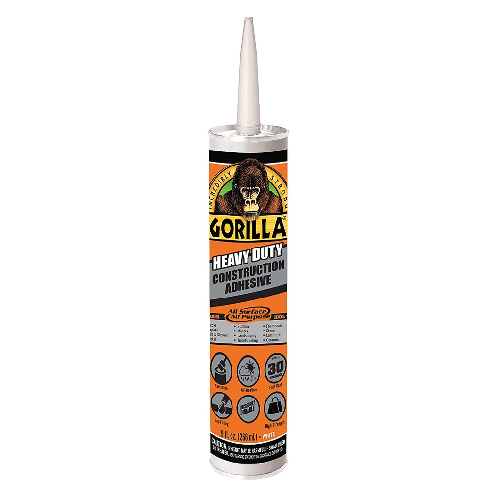 [1590801] Gorilla All Purpose Construction Adhesive 9 Oz.