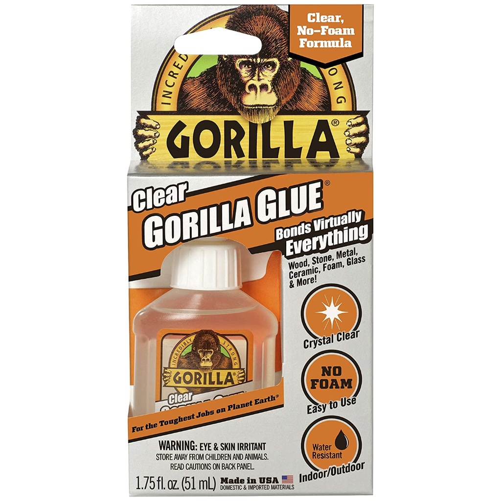 GORILLA GLUE 4500102 Spray Adhesive, Clear, 24 Hr Full Cure, 14 Oz, Aerosol Can