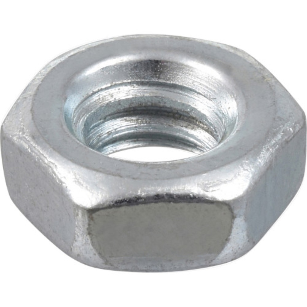 [400004850] HILLMAN 6-32 in. Zinc-Plated Steel USS Hex Nut 100 Pk