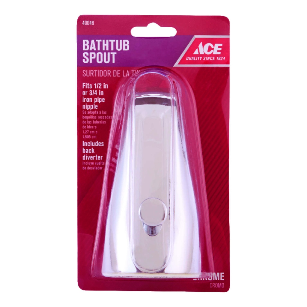 SPOUT+DIVERT BACK CHROME