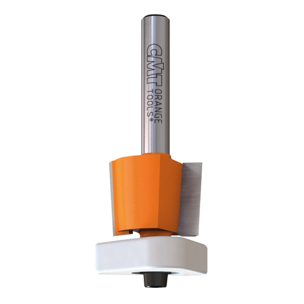 3-in-I Flush Trim Bit for MDF & Laminates, 5/8-Inch Cutting Length, 1/4-Inch Shank