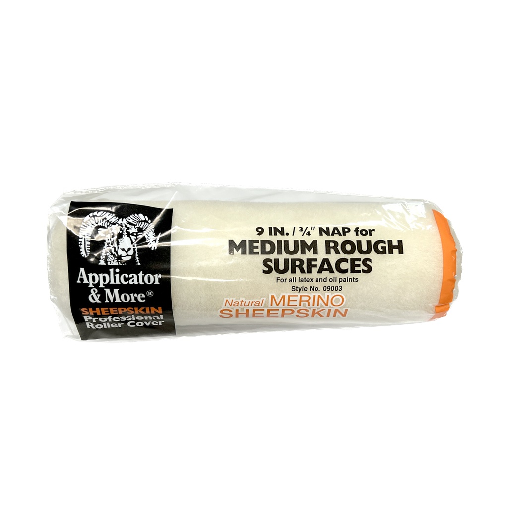 Tru-Lamb - 100% Natural Lambskin Professional Paint Roller (9 X 3/4" - 3 Pack)