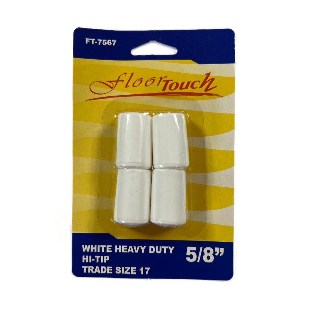 FURNITURE TIPS WHT.5/8 #17 PLAST