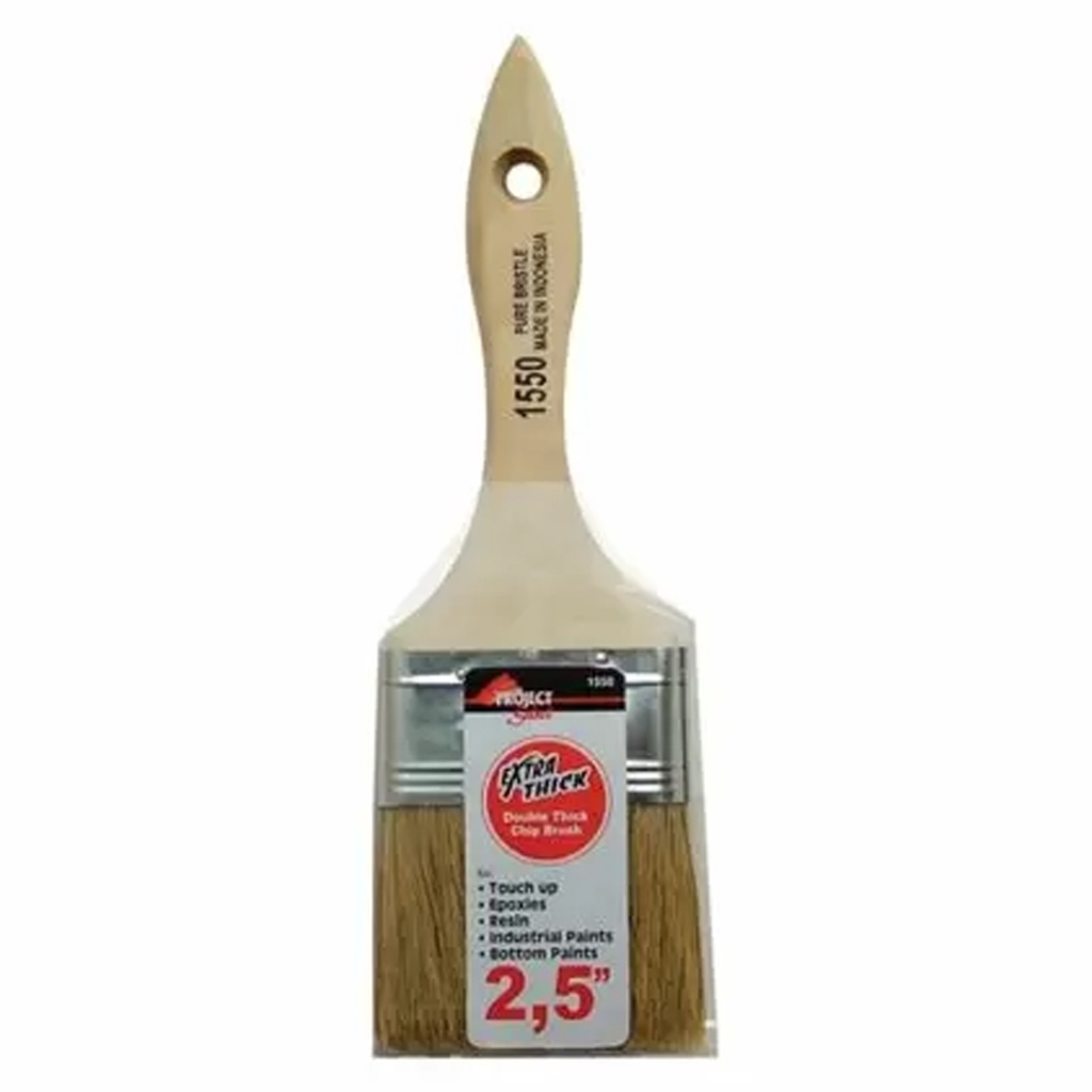 Linzer Project Sales 2-1/2 in. W Double Thick Flat Chip Brush