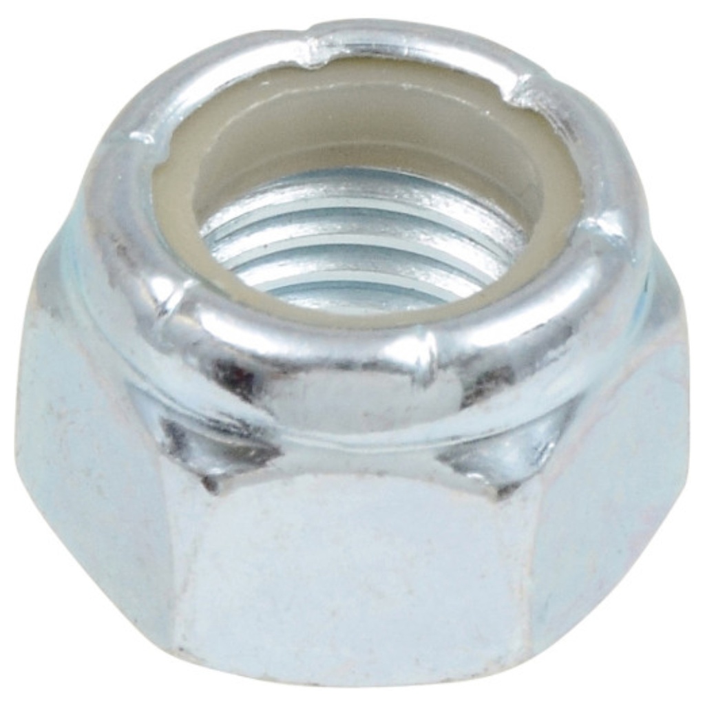 [180150] Hillman 5/16 in. Zinc-Plated Steel USS Nylon Lock Nut 100 Pk
