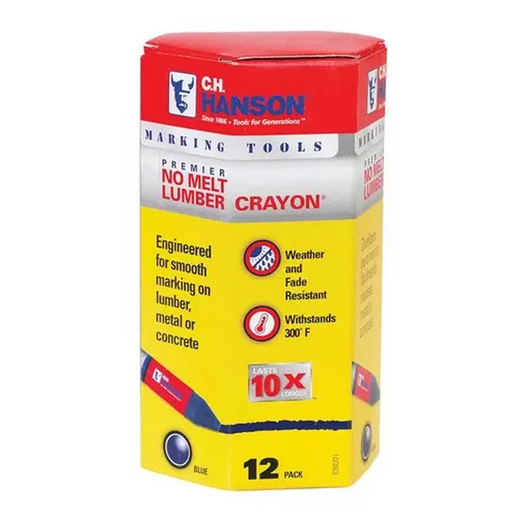 CH Hanson 10383 No Melt Lumber Crayon  1/2  X 4.5