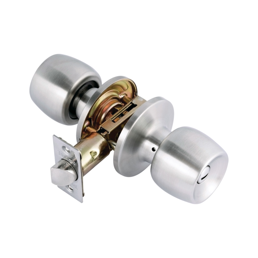 Toledo Malaga Stainless Steel Privacy Knobset  6.57 Inches