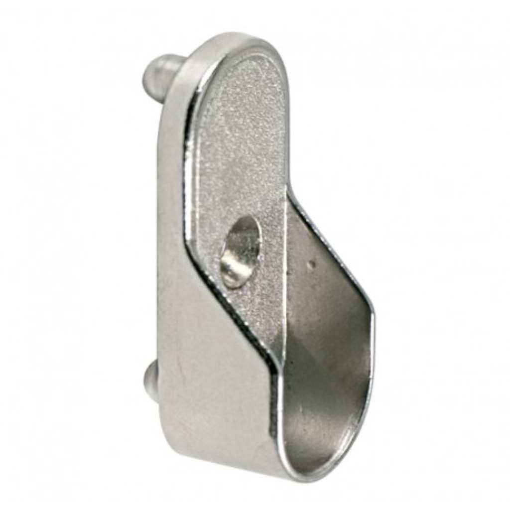 SOPORTE TUBO CROMIO OVALADO