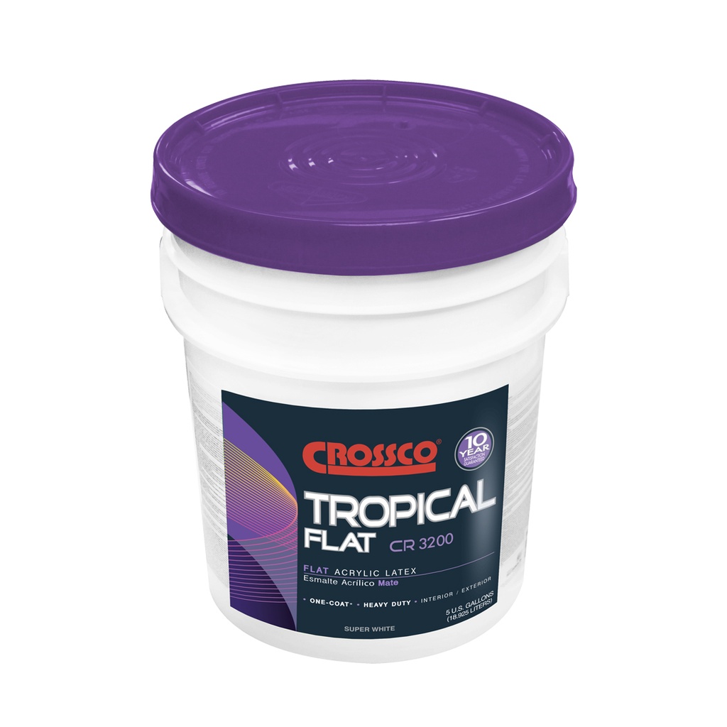 CROSSCO TROPICAL FLAT WHT. PL