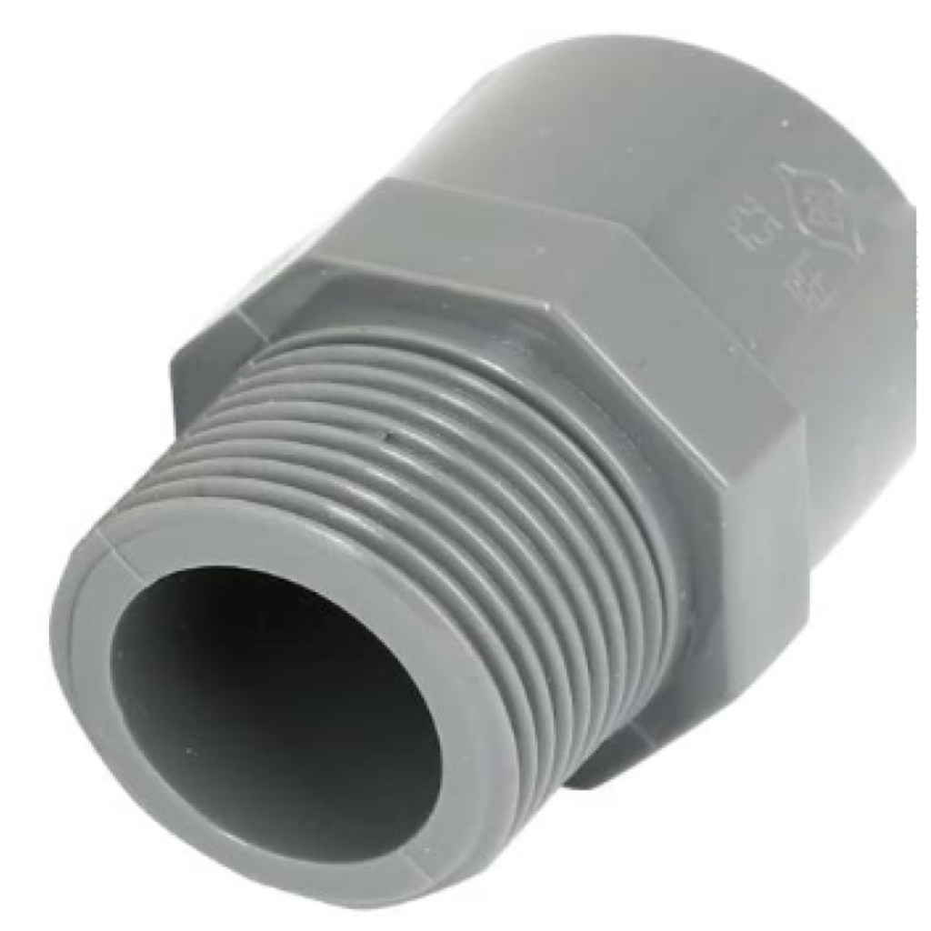 ADAPT. MACHO 1 SCH40 GRIS