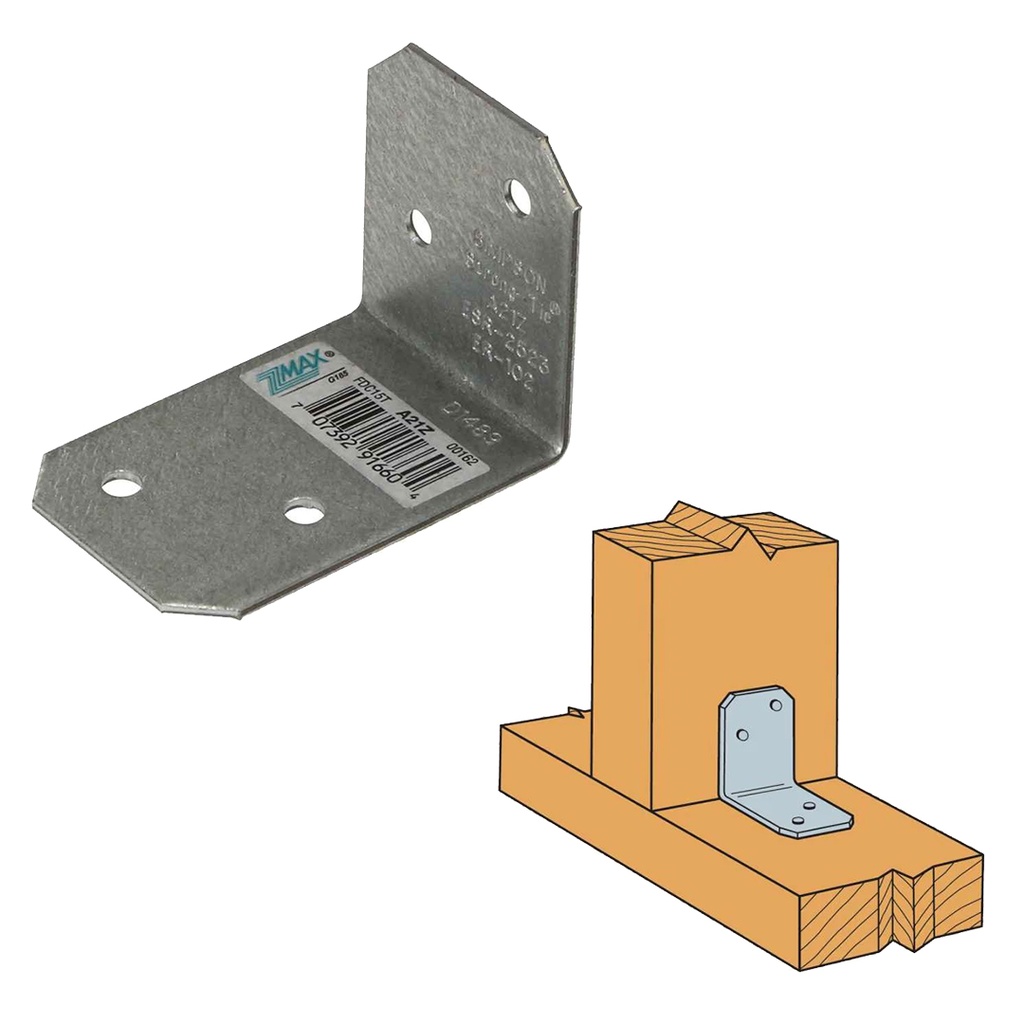 Simpson Strong-Tie 2 in. W X 1.4 in. L Galvanized Steel Angle