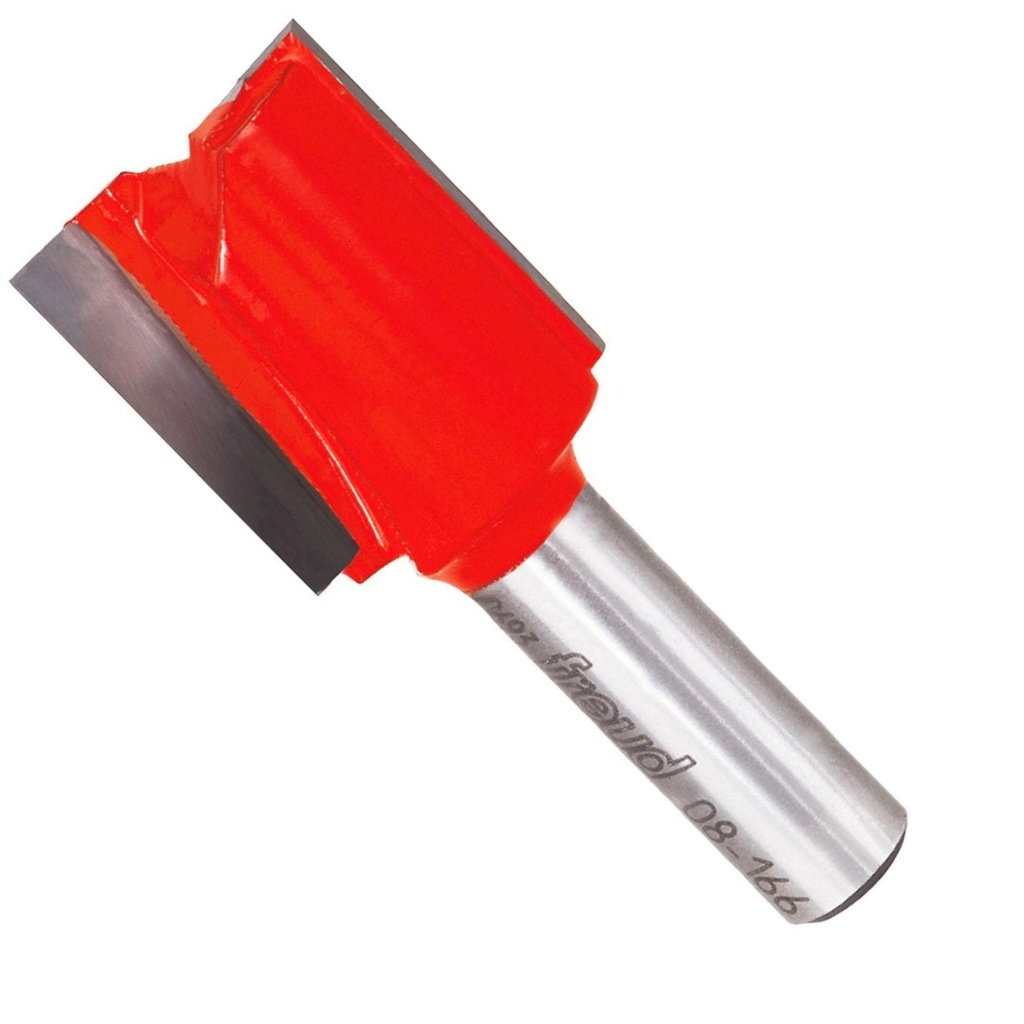 7/8"  X  2-1/4"  Double  Flute  Straight  Router  Bit  (1"  Carbide)