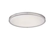 [1000021230] 32 in. Transitional Brushed Nickel Integrated Dimmable LED Flush Mount with Frosted Plastic Lens for Kitchen