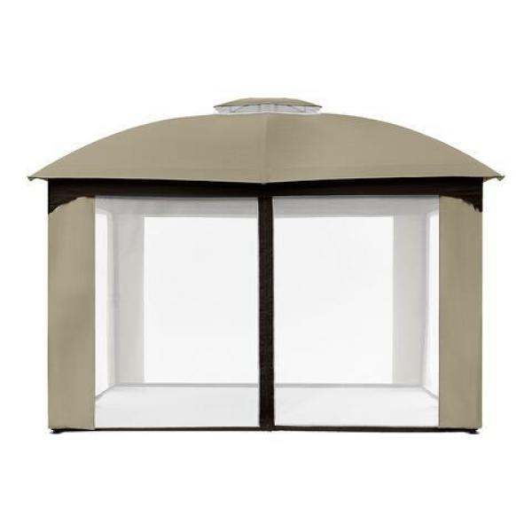 Shiloh Glen 10 Ft. X 12 Ft. Steel Brown Gazebo