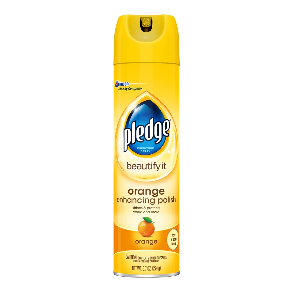 Furniture Polish, Orange, 9.7 Oz Aerosol Spray, 6/Carton